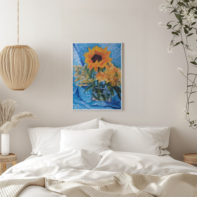 Summer Flowers - Stretched Canvas, Poster or Fine Art Print I Heart Wall Art