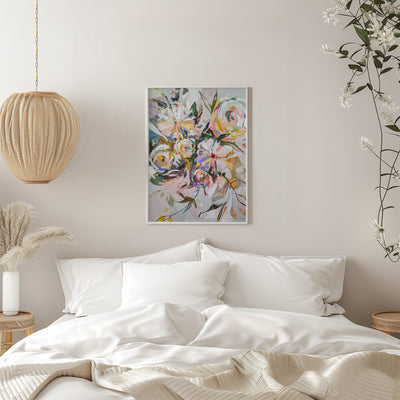 Bedroom Flowers - Stretched Canvas, Poster or Fine Art Print I Heart Wall Art