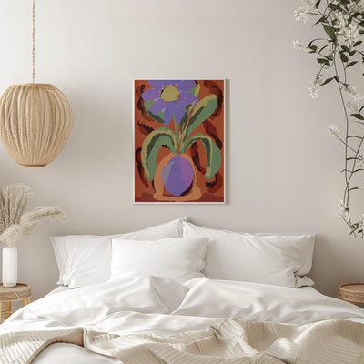 Violet Flower - Stretched Canvas, Poster or Fine Art Print I Heart Wall Art