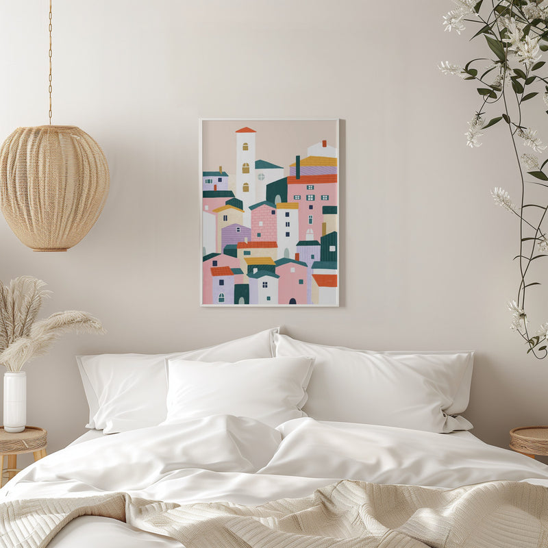 Town - Stretched Canvas, Poster or Fine Art Print I Heart Wall Art