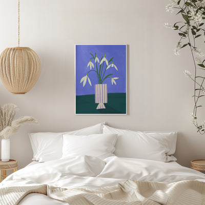 Snowdrops - Stretched Canvas, Poster or Fine Art Print I Heart Wall Art