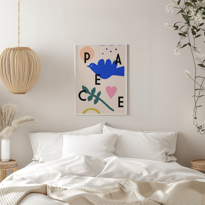 Peace - Stretched Canvas, Poster or Fine Art Print I Heart Wall Art