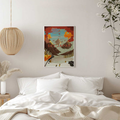 Ski Japan - Stretched Canvas, Poster or Fine Art Print