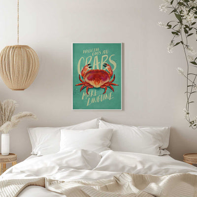 When Life Gives You Crabs - Stretched Canvas, Poster or Fine Art Print