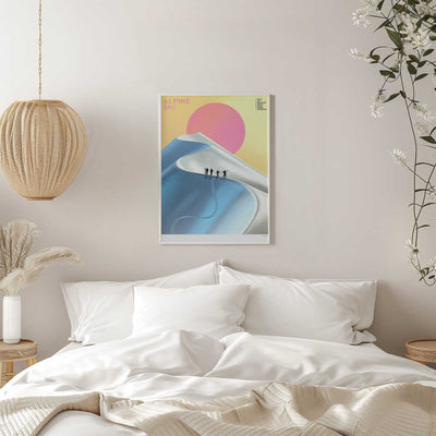 Alpine Ski - Stretched Canvas, Poster or Fine Art Print