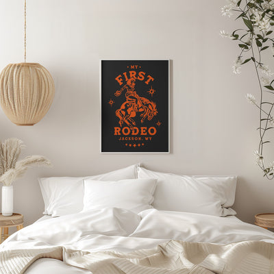 First Rodeo.png - Stretched Canvas, Poster or Fine Art Print I Heart Wall Art