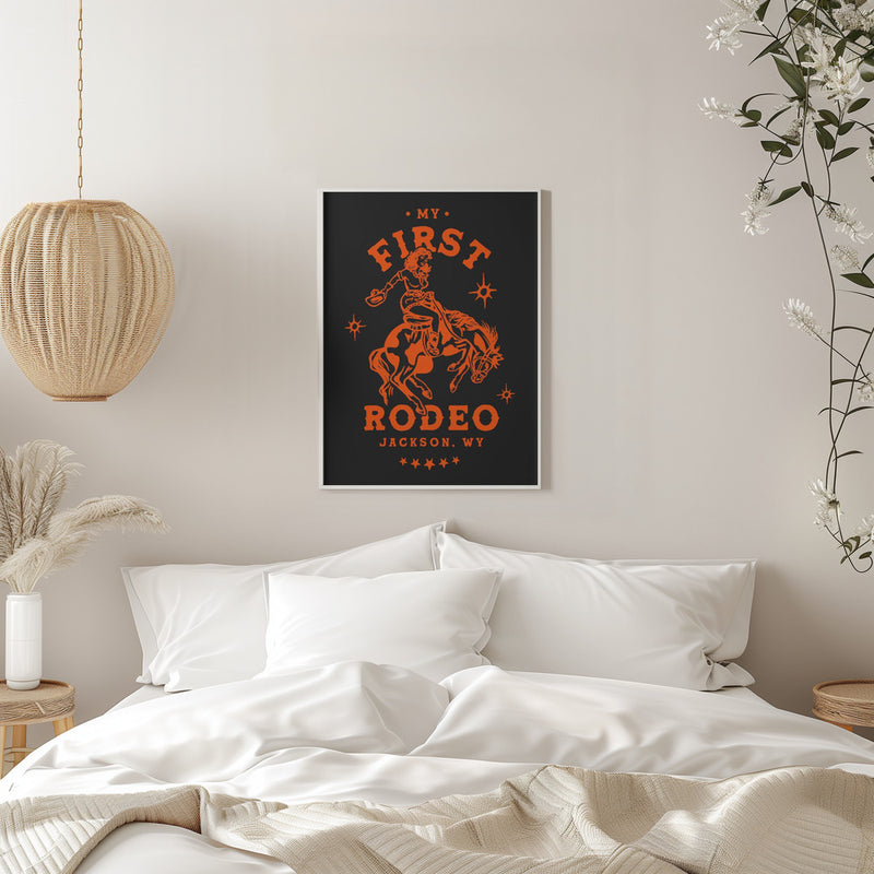 First Rodeo.png - Stretched Canvas, Poster or Fine Art Print I Heart Wall Art