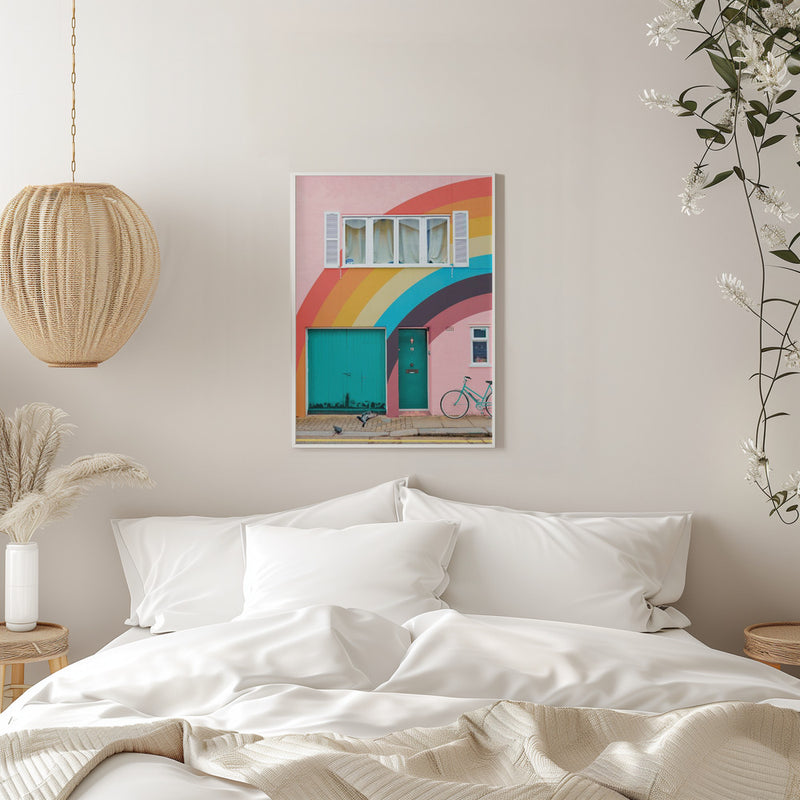 Groovy House - Stretched Canvas, Poster or Fine Art Print I Heart Wall Art