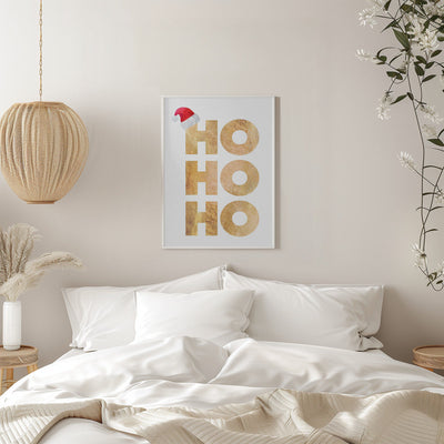 Hohoho typography - Stretched Canvas, Poster or Fine Art Print I Heart Wall Art