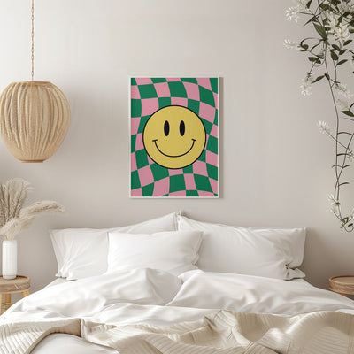 Checkered Bliss - Stretched Canvas, Poster or Fine Art Print I Heart Wall Art