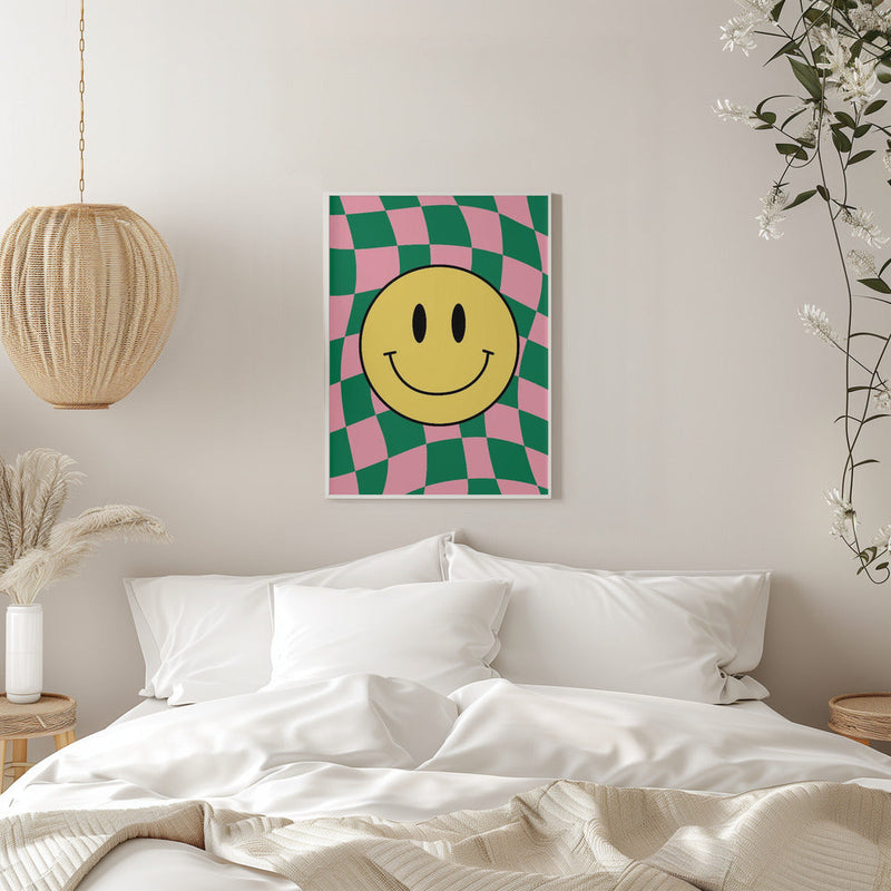 Checkered Bliss - Stretched Canvas, Poster or Fine Art Print I Heart Wall Art