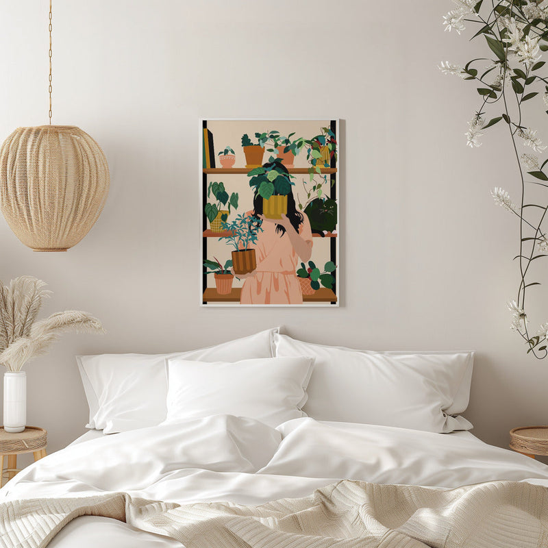 Potted Oasis - Stretched Canvas, Poster or Fine Art Print I Heart Wall Art