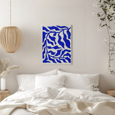 Indigo Elegance - Stretched Canvas, Poster or Fine Art Print I Heart Wall Art