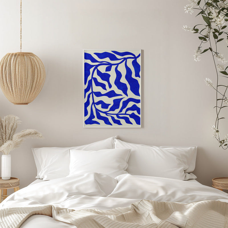 Indigo Elegance - Stretched Canvas, Poster or Fine Art Print I Heart Wall Art