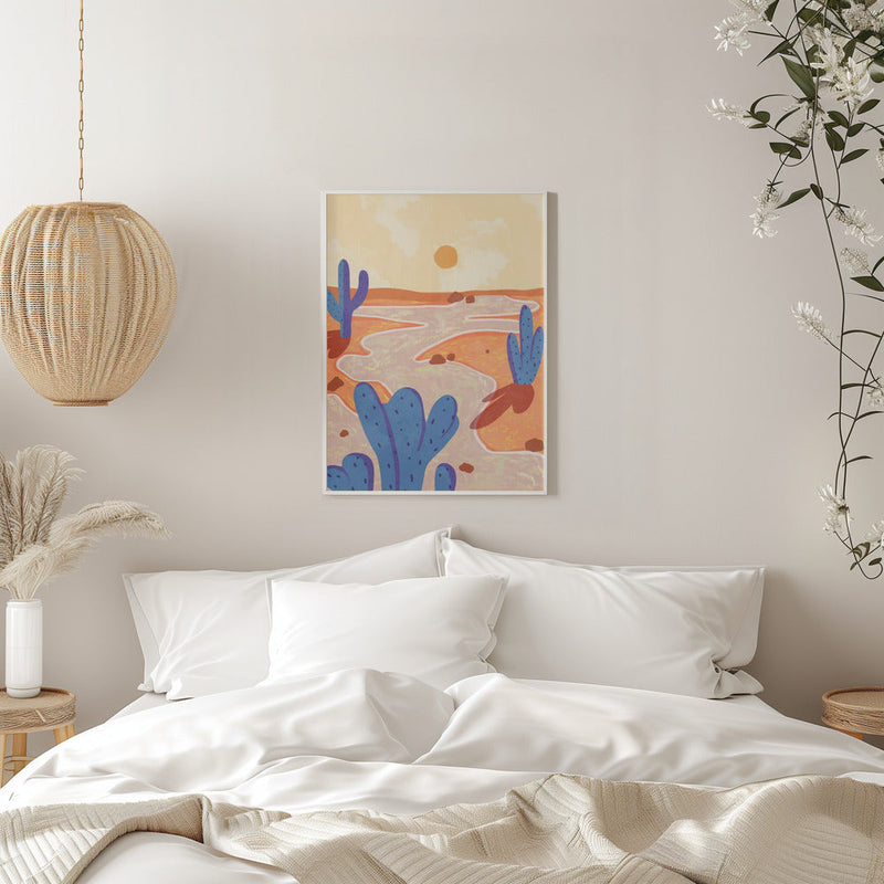 Path Through the Painted Desert - Stretched Canvas, Poster or Fine Art Print I Heart Wall Art