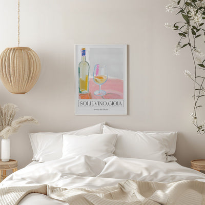 Sole, vino, gioia - Stretched Canvas, Poster or Fine Art Print I Heart Wall Art