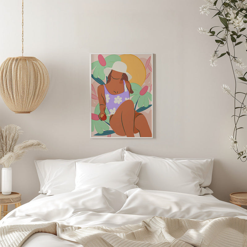 Flower Fields and Sunshine - Stretched Canvas, Poster or Fine Art Print I Heart Wall Art