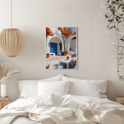 Terracotta Dreams In Greece - Stretched Canvas, Poster or Fine Art Print I Heart Wall Art