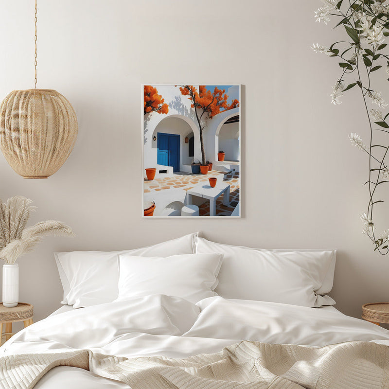 Terracotta Dreams In Greece - Stretched Canvas, Poster or Fine Art Print I Heart Wall Art