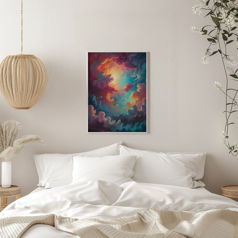 Aurora In the Clouds - Stretched Canvas, Poster or Fine Art Print I Heart Wall Art