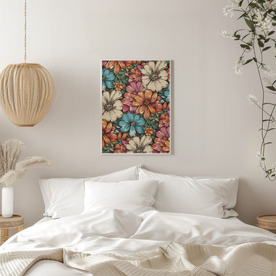 Flower Power - Stretched Canvas, Poster or Fine Art Print I Heart Wall Art