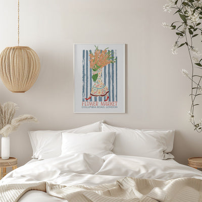 Flower Market Columbia Road - Stretched Canvas, Poster or Fine Art Print I Heart Wall Art