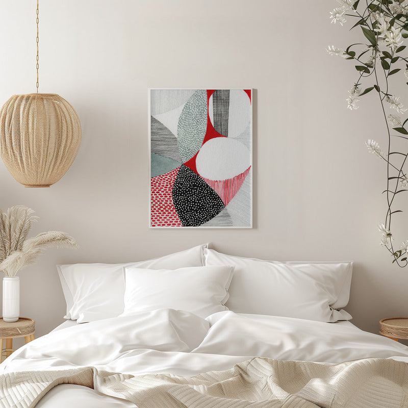 Geometric Patterns And Vivid Colors - Stretched Canvas, Poster or Fine Art Print I Heart Wall Art