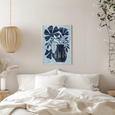 Indigo Blue Still Life - Stretched Canvas, Poster or Fine Art Print I Heart Wall Art