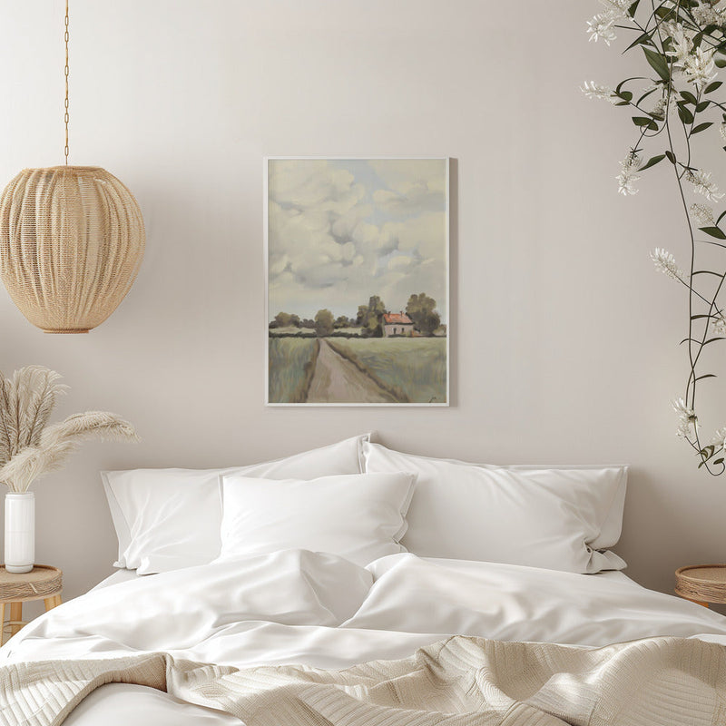 Tranquil Countryside - Stretched Canvas, Poster or Fine Art Print I Heart Wall Art