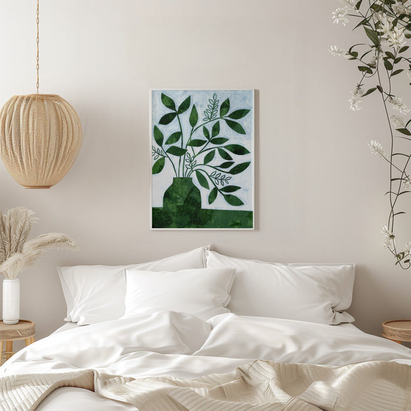 Green Leaves Still Leaves - Stretched Canvas, Poster or Fine Art Print I Heart Wall Art