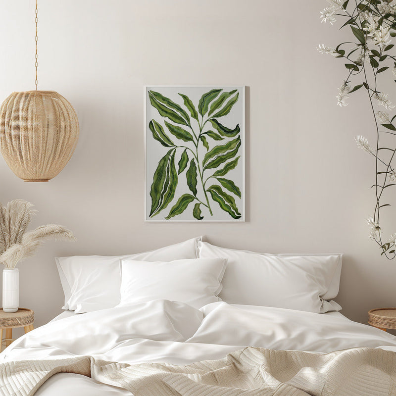 Sprig Of Leaves - Stretched Canvas, Poster or Fine Art Print I Heart Wall Art
