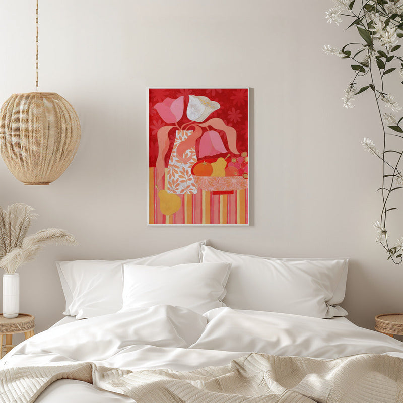 Tulip Still Life - Stretched Canvas, Poster or Fine Art Print I Heart Wall Art
