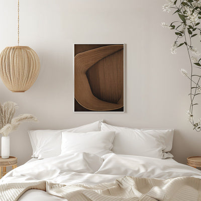 Caramel lines I - Stretched Canvas, Poster or Fine Art Print I Heart Wall Art