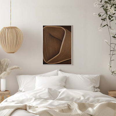 Caramel lines II - Stretched Canvas, Poster or Fine Art Print I Heart Wall Art