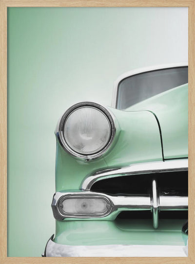 US classic car 1954 Bel Air Powerglide - Stretched Canvas, Poster or Fine Art Print I Heart Wall Art
