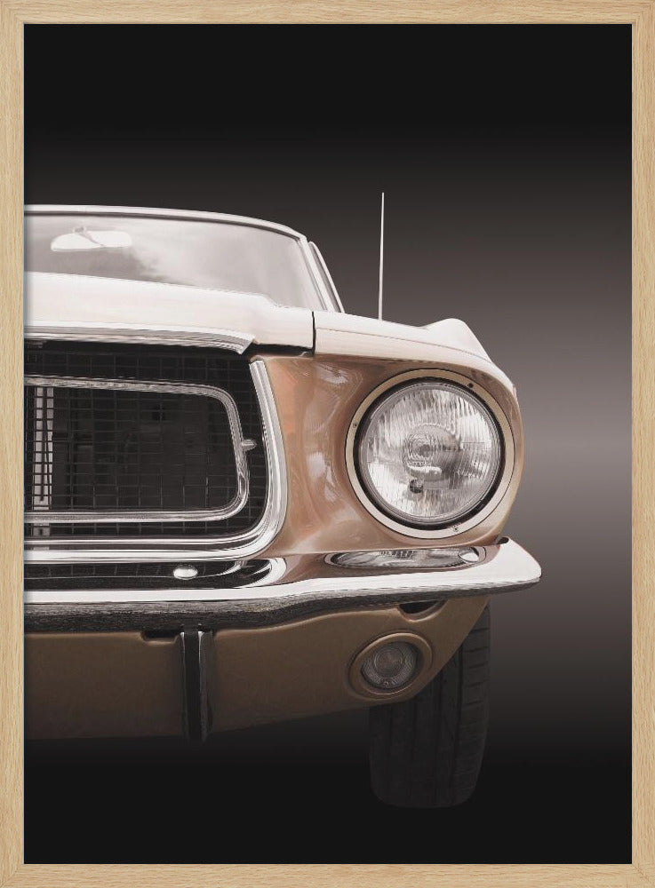 American classic car Mustang Coupe 1968 - Stretched Canvas, Poster or Fine Art Print I Heart Wall Art