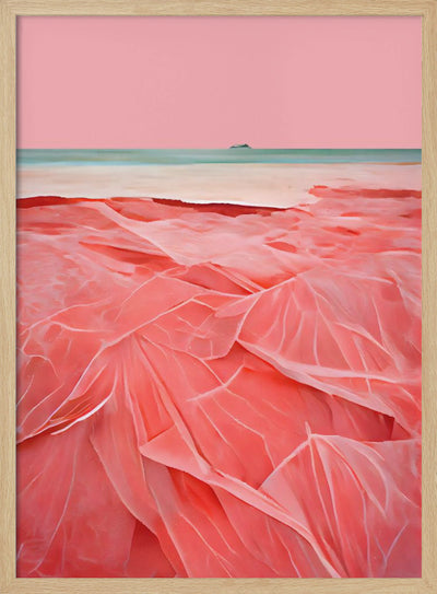 Coral Beach - Stretched Canvas, Poster or Fine Art Print I Heart Wall Art