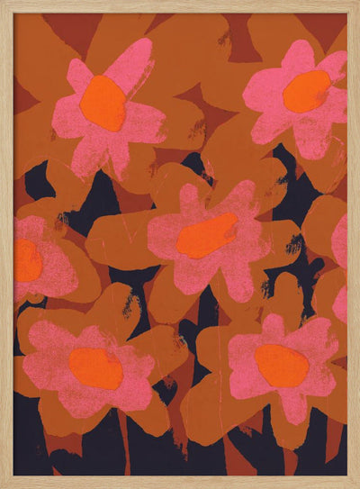 Giant Flowers - Stretched Canvas, Poster or Fine Art Print I Heart Wall Art