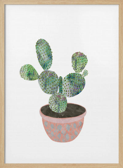Boho scandi cactus 3 - Stretched Canvas, Poster or Fine Art Print I Heart Wall Art