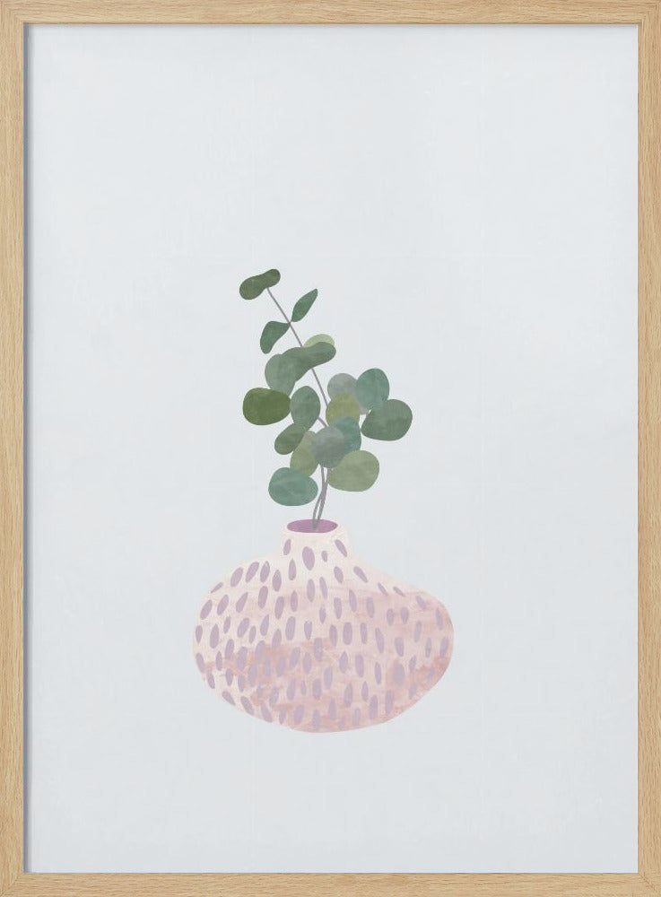 Scandi Japandi House Plant 1 - Stretched Canvas, Poster or Fine Art Print I Heart Wall Art