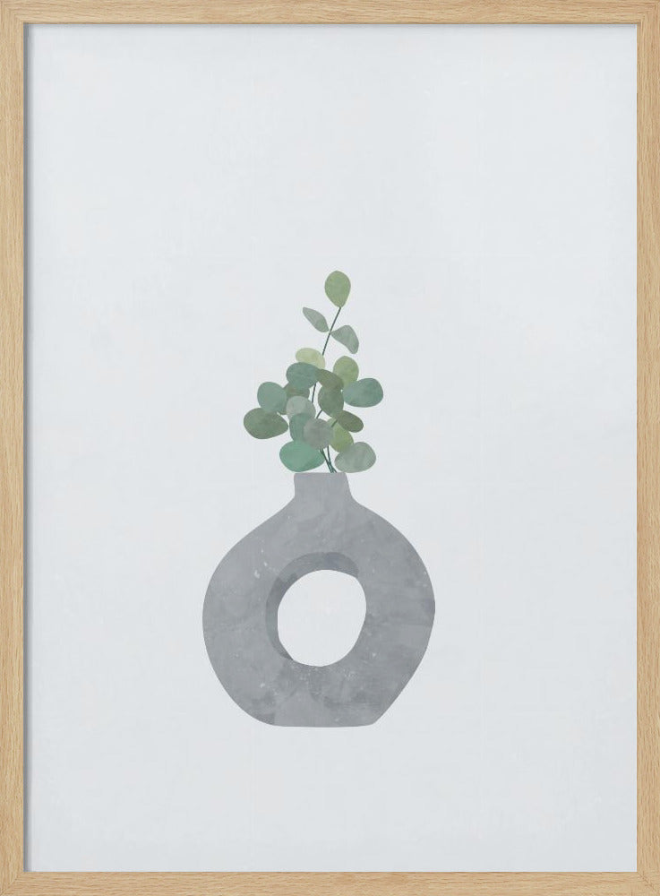 Scandi Japandi House plant 2 - Stretched Canvas, Poster or Fine Art Print I Heart Wall Art