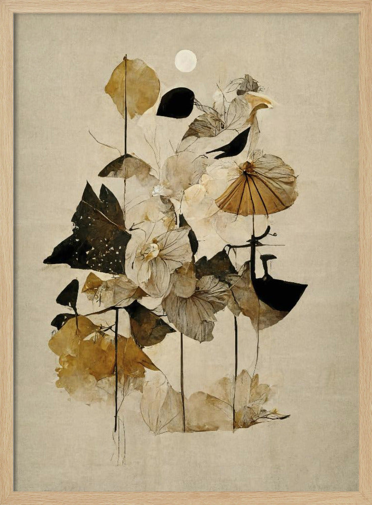 Flowers And Sun - Stretched Canvas, Poster or Fine Art Print I Heart Wall Art