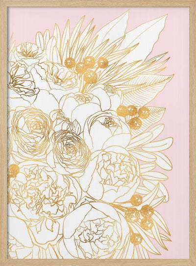 Rekha floral art pair (right) - Stretched Canvas, Poster or Fine Art Print I Heart Wall Art