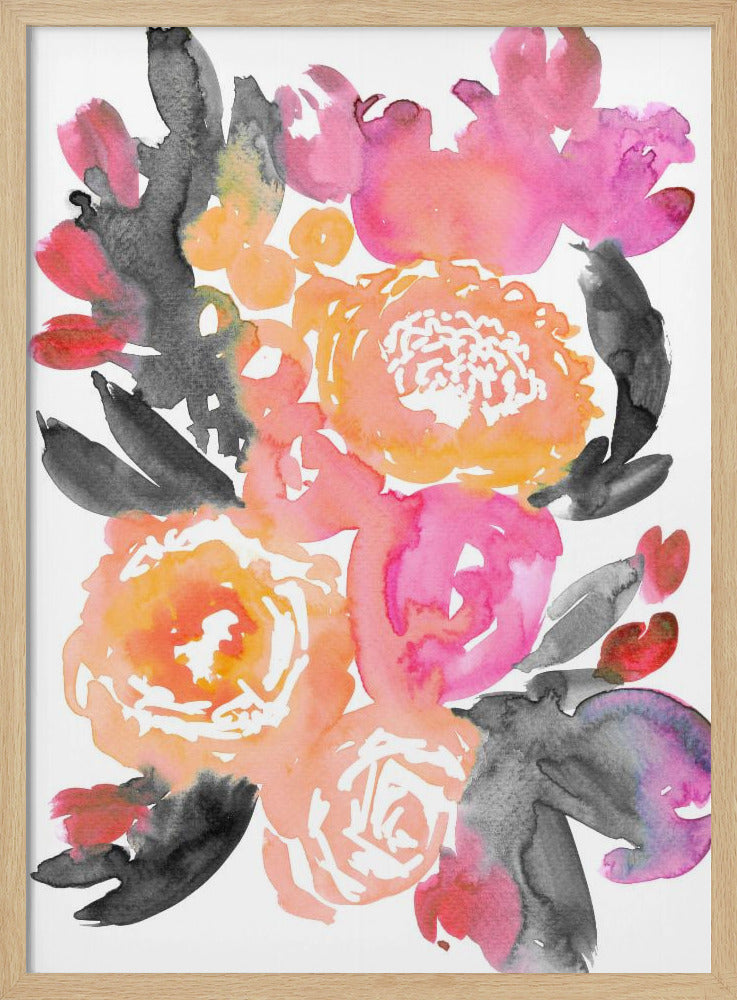 Olympe florals II - Stretched Canvas, Poster or Fine Art Print I Heart Wall Art