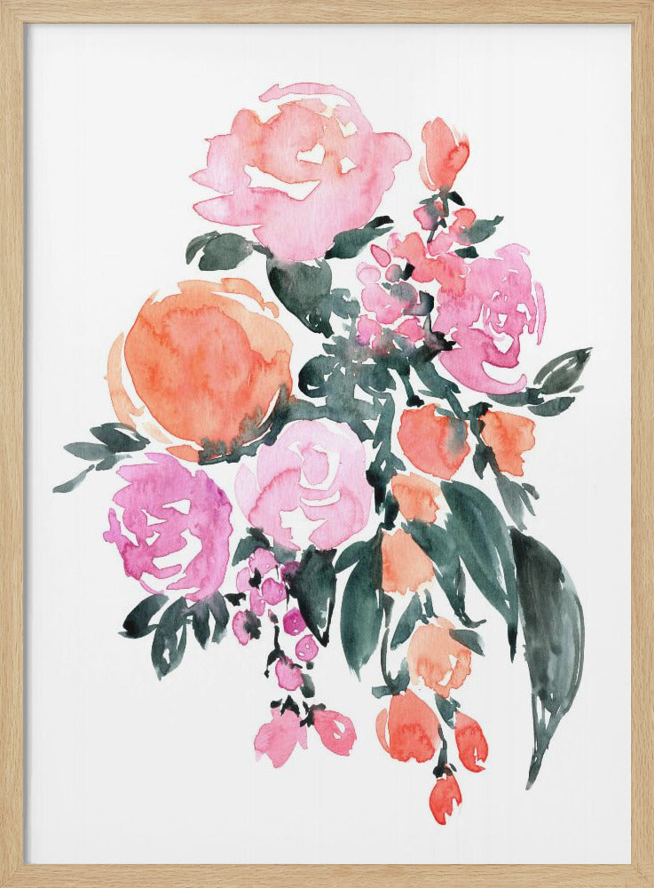 Heidi bouquet - Stretched Canvas, Poster or Fine Art Print I Heart Wall Art