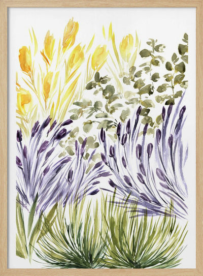 Elisa's garden right - Stretched Canvas, Poster or Fine Art Print I Heart Wall Art