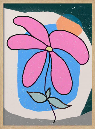 Pink Flower - Stretched Canvas, Poster or Fine Art Print I Heart Wall Art