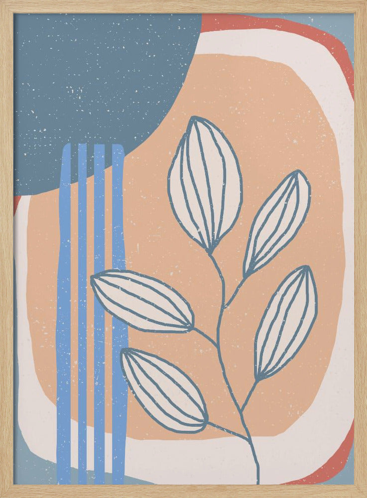 Botanical Plants and Sun - Stretched Canvas, Poster or Fine Art Print I Heart Wall Art