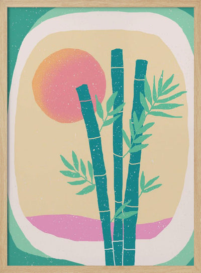 Bamboo in the Desert - Stretched Canvas, Poster or Fine Art Print I Heart Wall Art