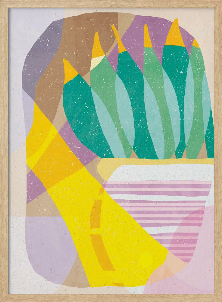 Plant in the Sun - Stretched Canvas, Poster or Fine Art Print I Heart Wall Art